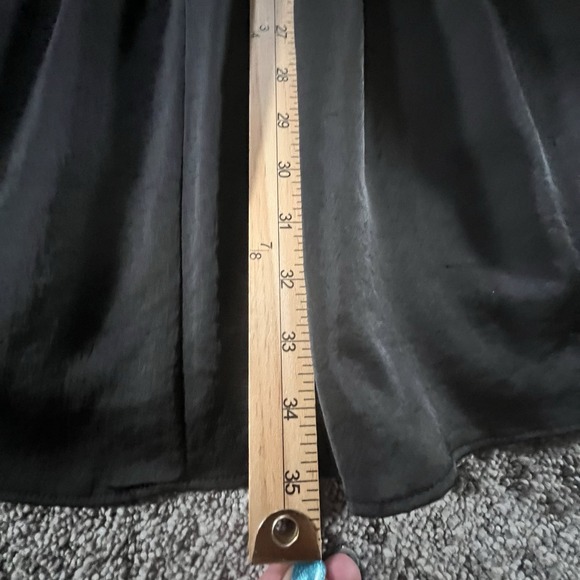 Ann Taylor LOFT Black Dress 8 Zip Tie Back Sleeveless Decorative accent Buttons - Picture 7 of 7